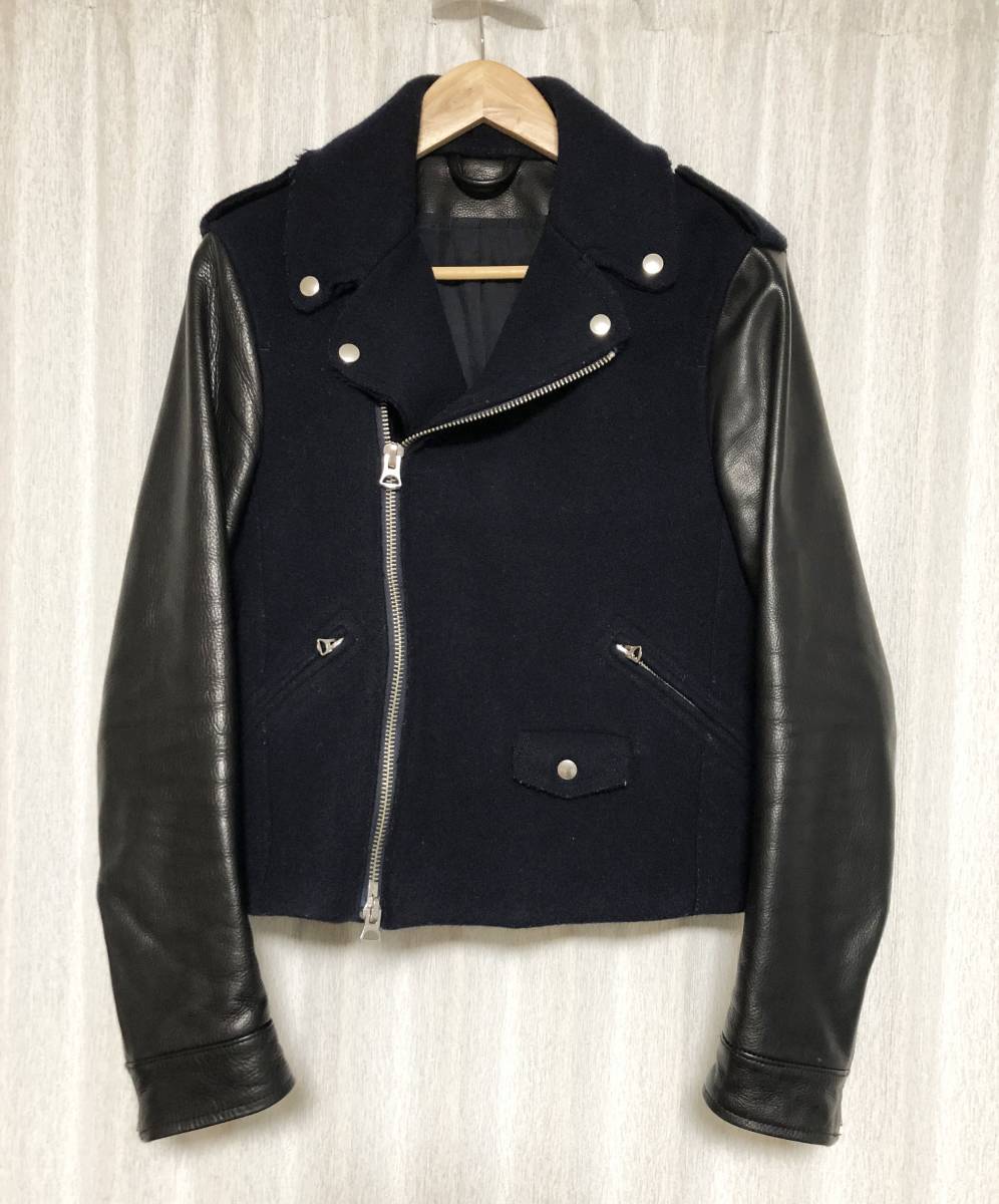 良好品】 [ACNE ストゥディオズ アクネ 46 スタジャン ダブル