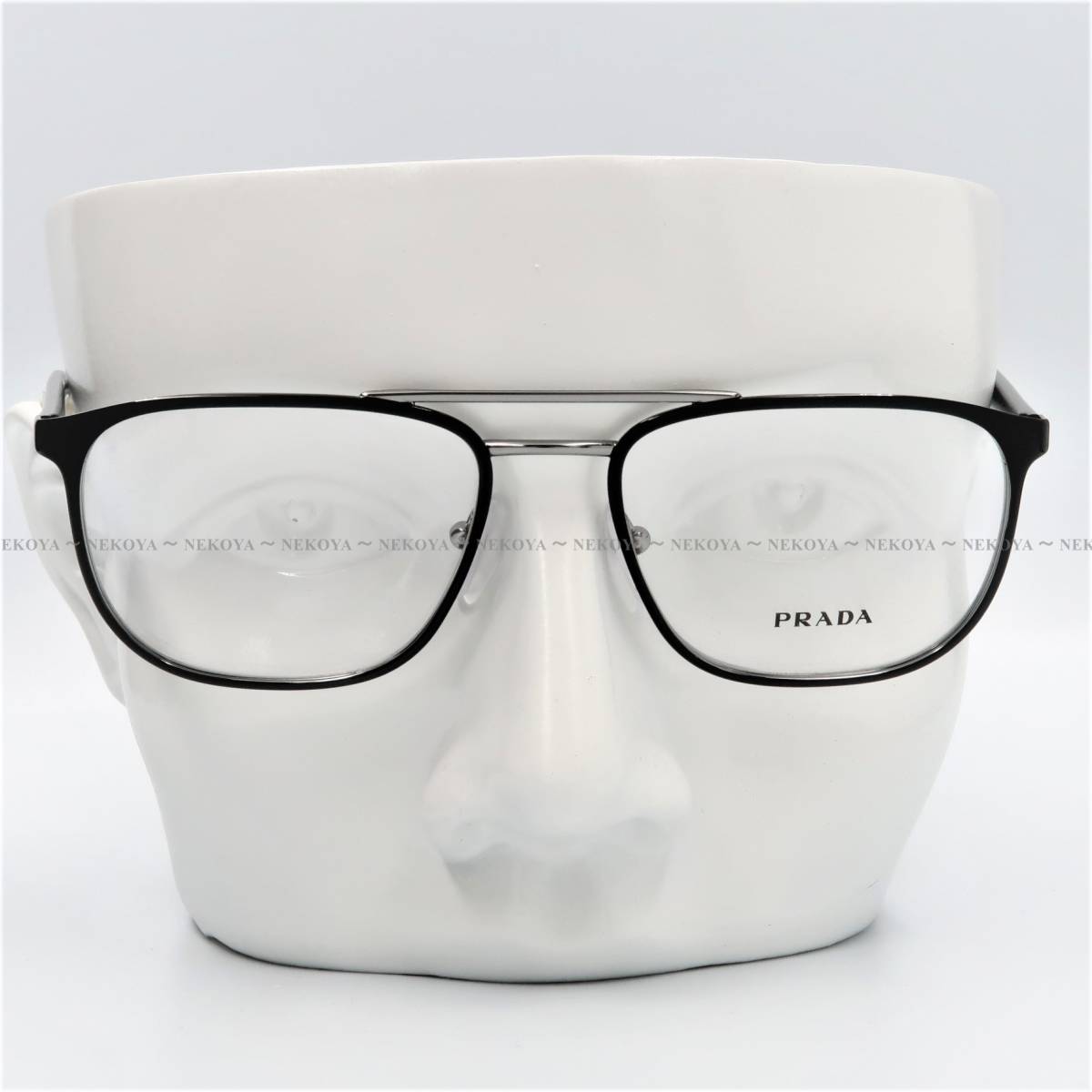 PRADA VPR 54X YDC-1O1 メガネ 眼鏡 VPR10U フレーム ブラック×シルバー 121 メガネ プラダ
