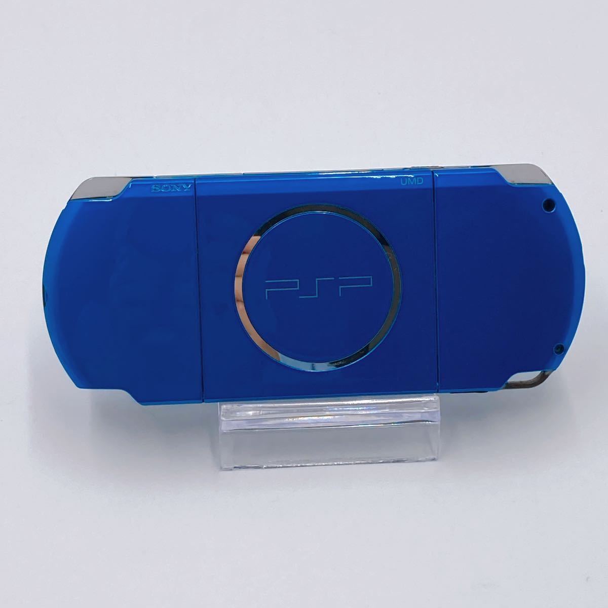 1円〜 完動品 PSP-3000 本体 外箱 バイブラントブルー ブルー psp3000