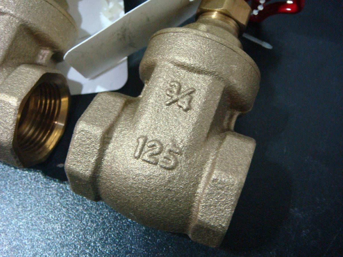 YS/F08QC-DA1 unused goods 2 piece set three .SANEI gate valve(bulb) JV35-20 3/4