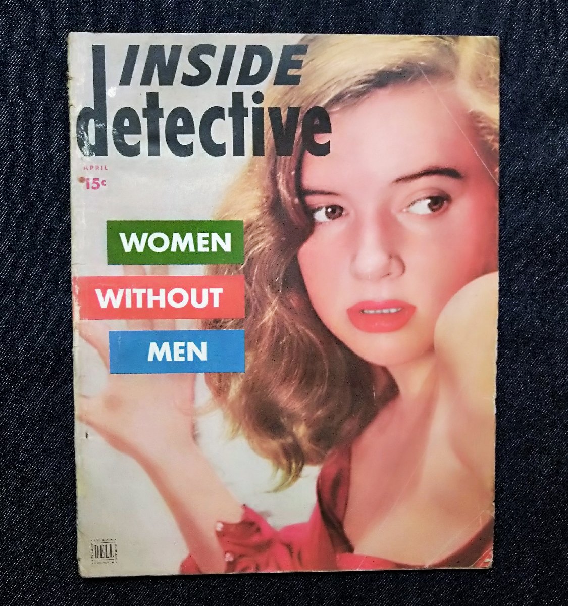 1952年 パルプ・マガジン Inside Detective トゥルークライム 犯罪 洋書 Woman without men シリアルキラー/警察/連続殺人 の画像1