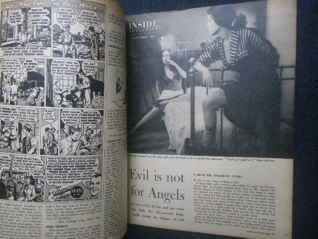 1952 year Pal p* magazine Inside Detectivetu Roo Climb crime foreign book Evil is not for angels serial killer / police / continuation . person 