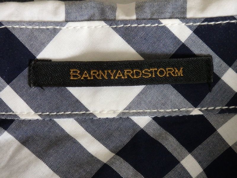 BARNYARDSTORM バンヤードストーム★素敵! チェック柄 薄手コットンシャツ_画像4