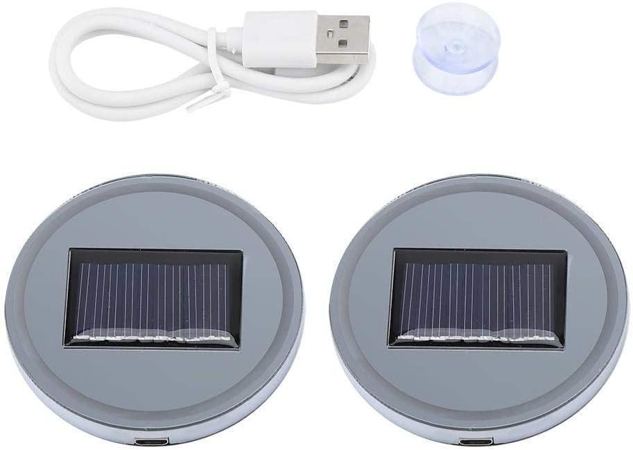【2個セット】LEDコースター ドリンクホルダー ソーラー充電 USB充電 可能_画像9