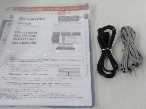 SHARP BD-UT2200 AQUOSブルーレイ BD-UT2200 ブルーレイレコーダー