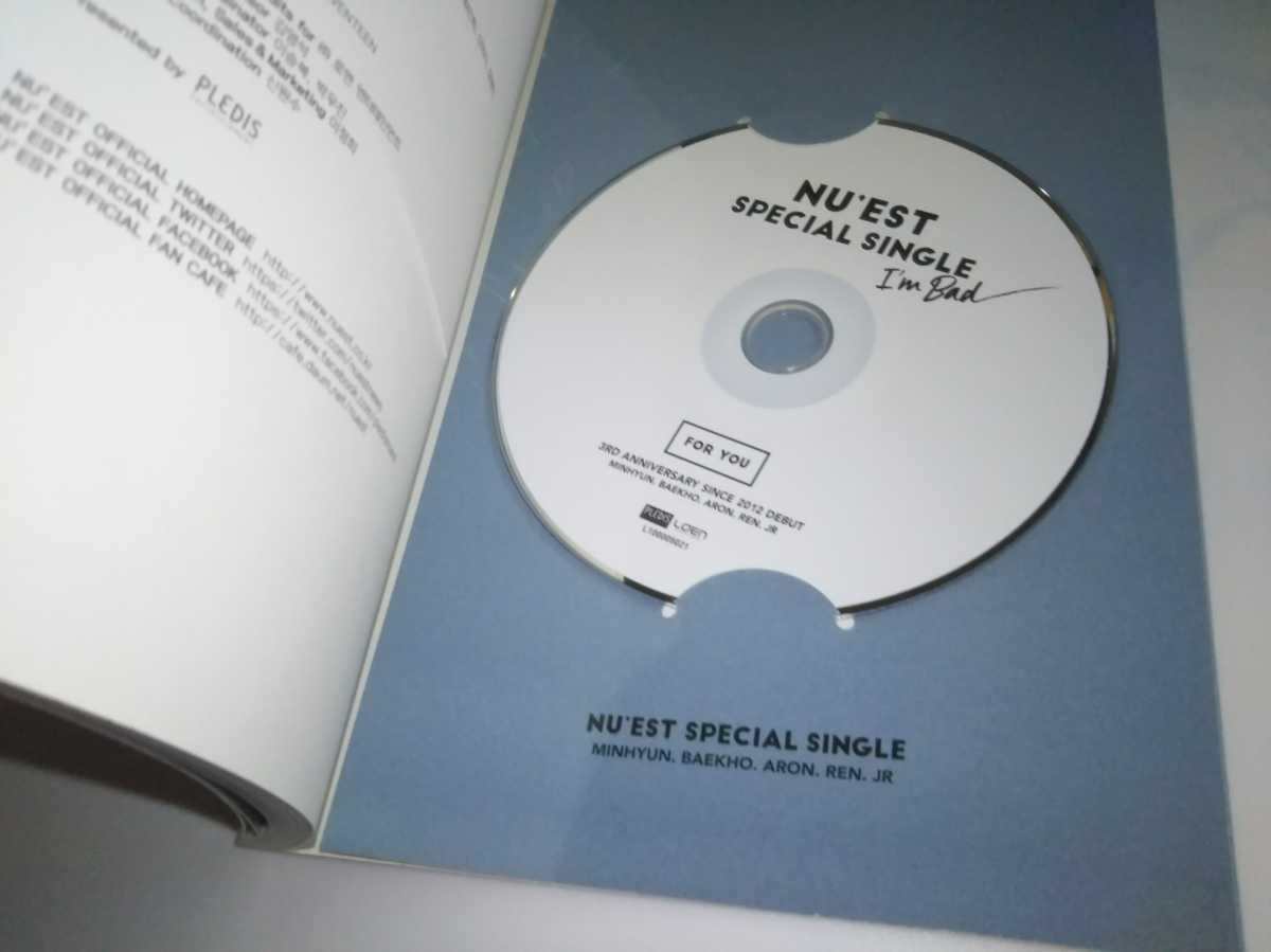 ☆決算特価商品☆ NU'EST I'm bad アルバム ベクホ直筆サイン入り