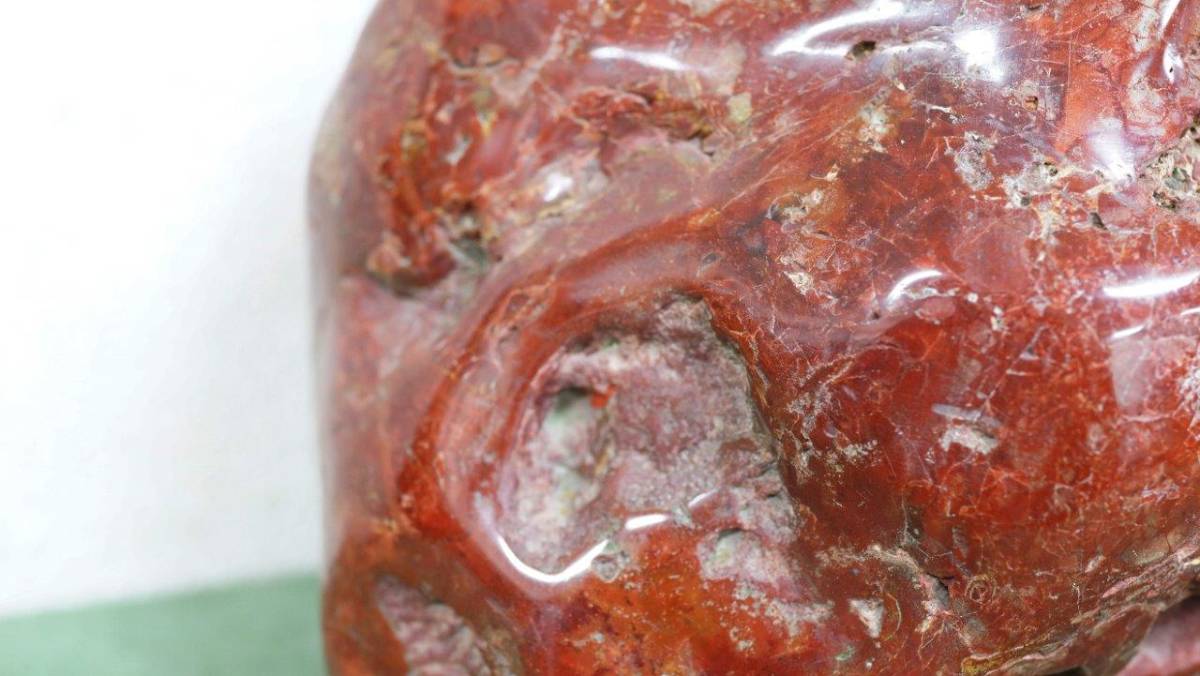 4 鑑賞石 赤玉石 赤石 赤玉錦紅石 錦石 飾石 天然石 水石 原石 盆石 自然石 怪石 盆栽石 盆栽 花石 コレクター買取品 10