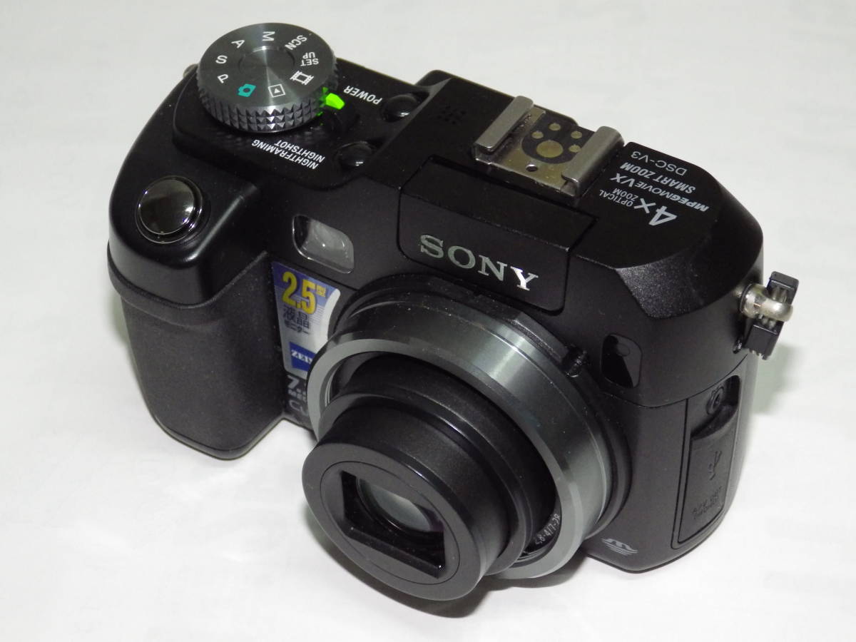 2022公式店舗 ■中古美品コンパクトデジカメ SONY Cyber-shot DSC-V3◆ナイトショット◆動作確認済■ ソニー 2022公式店舗 ■中古美品コンパクトデジカメ SONY Cyber-shot DSC-V3◆ナイトショット◆動作確認済■ ソニー