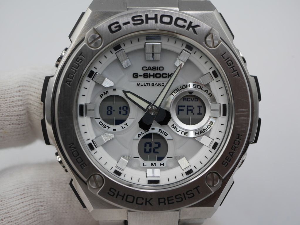 送料込み●中古キレイ●カシオ G-STEEL GST-W110D-7AJF●Gショック G-SHOCK