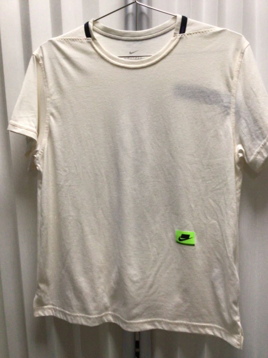 NIKE SPORTS WEAR ナイキ スポーツ ウェア NSWクルーネック半袖Tシャツ メンズ M DRI-FIT ドライフィット オフホワイト クリーム色_画像1