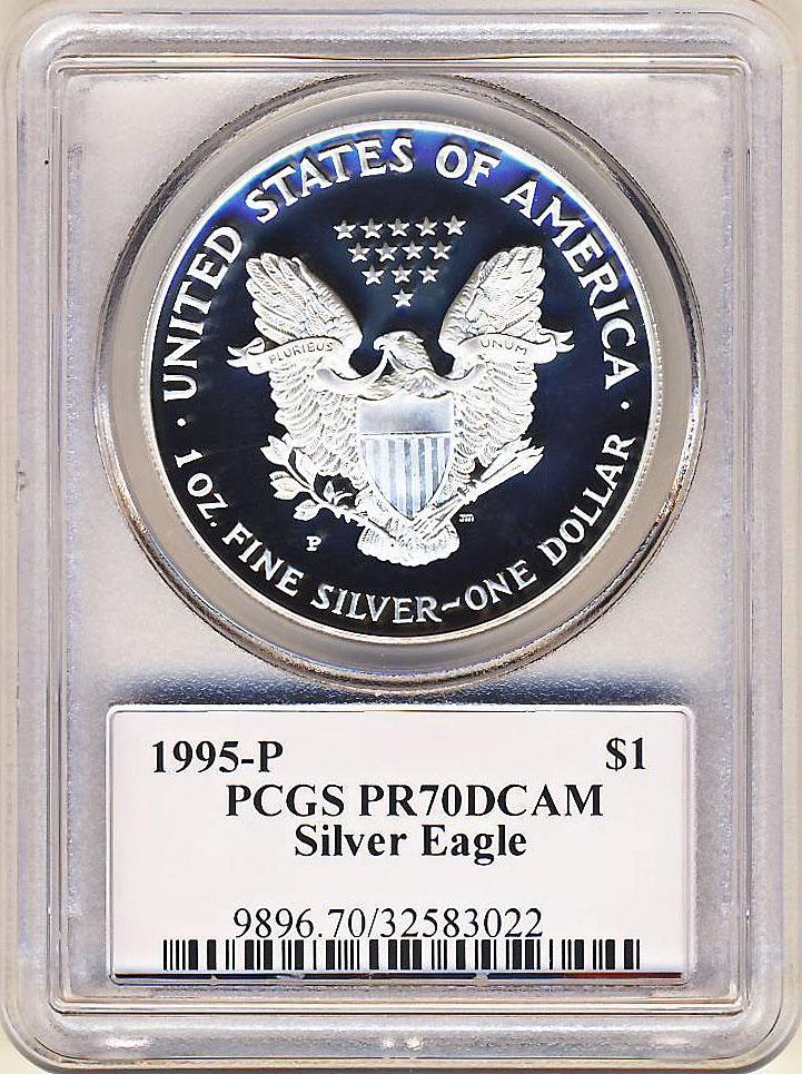 ○アメリカ 1995年P PCGS PR70DC イーグル銀貨 | www.avredentor.com.br