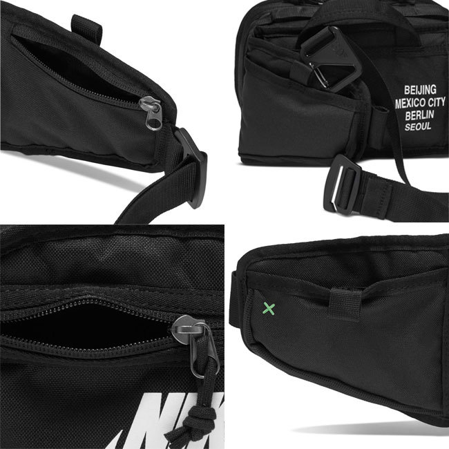  last Nike world Tour body bag inspection shoulder bag waist bag second bag pouch Golf leisure travel black / black 