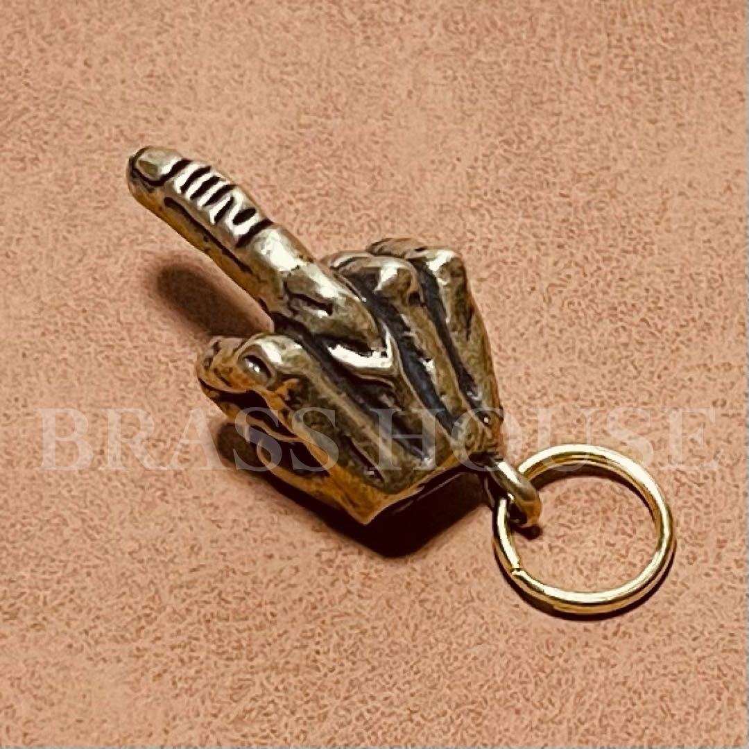 A17 brass made FUCKfak key holder ( middle finger ) accessory Vintage . departure brass key chain bike key ring key chain 
