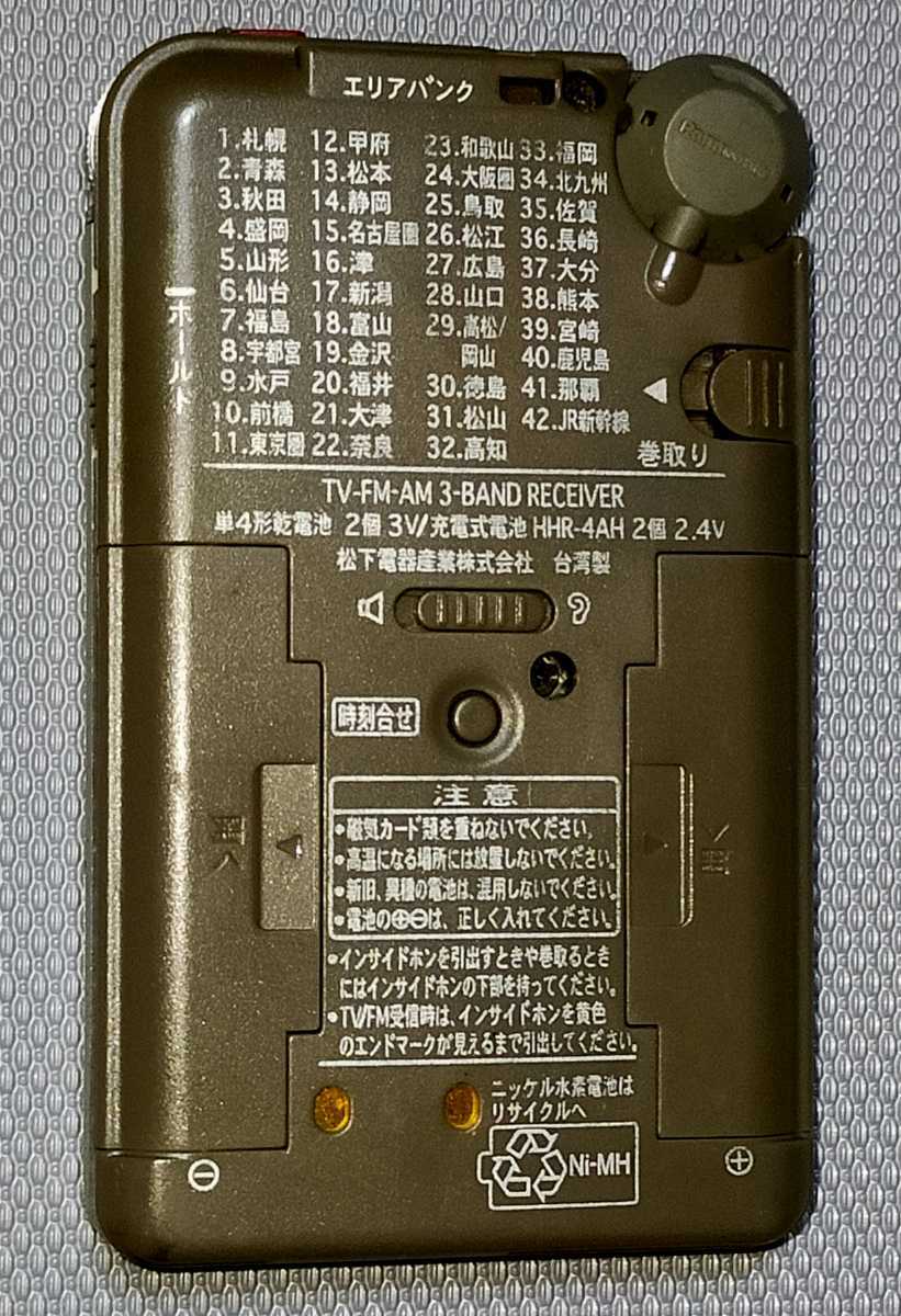 RF-ND260R パナソニック 受信確認済 AM FM ポケットラジオ 名刺サイズ 通勤 キッチン 防災 ジョギング ハイキング 登山 野球 競馬 004073_画像3