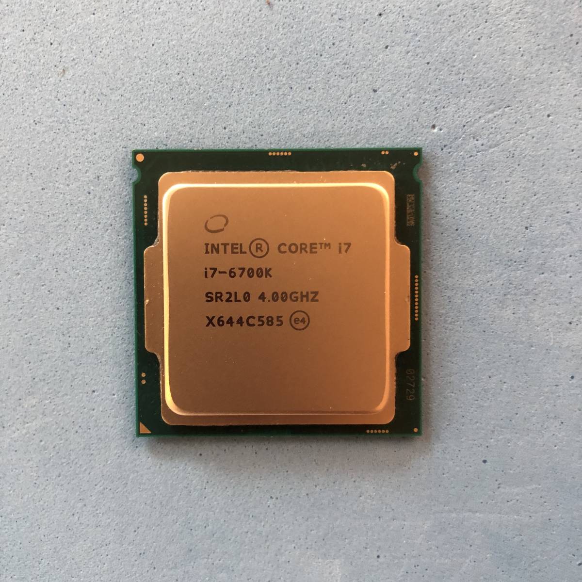 Intel Core I7-6700K 中古分解品　LGAソケット　CPU　インテル 1328_画像1