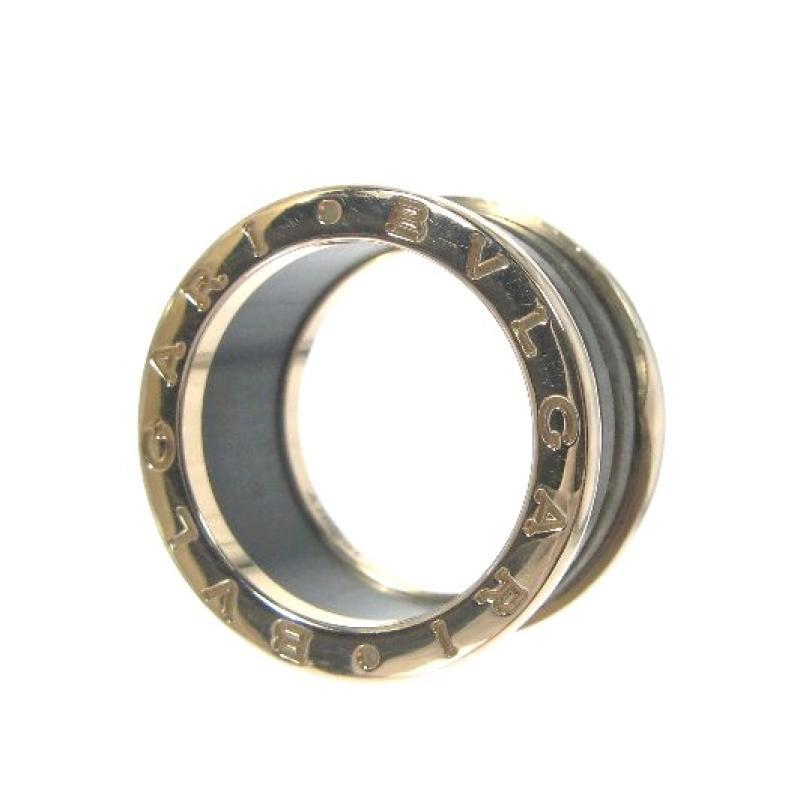 買蔵 BVLGARI ブルガリ B-zero1 リング PG マーブルブラウン ブラウン