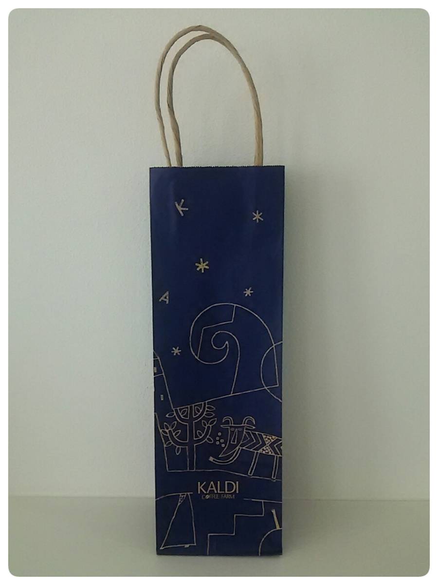 KALDI*ka Rudy магазин пакет sho пакет shopa-* бумажный пакет * темно-синий цвет * стоимость доставки 220 иен 