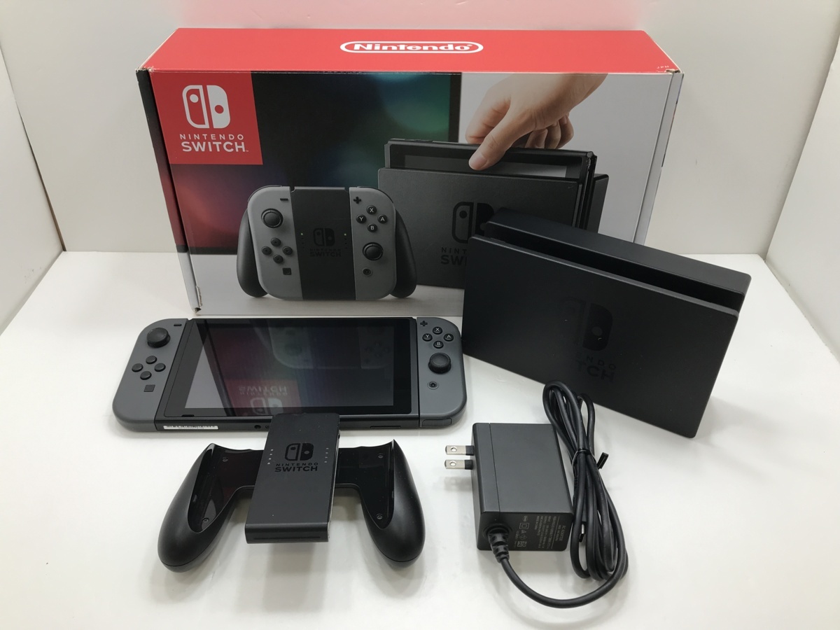 現状品】☆1円 ☆Nintendo Switch本体 旧モデル グレー☆動作確認済