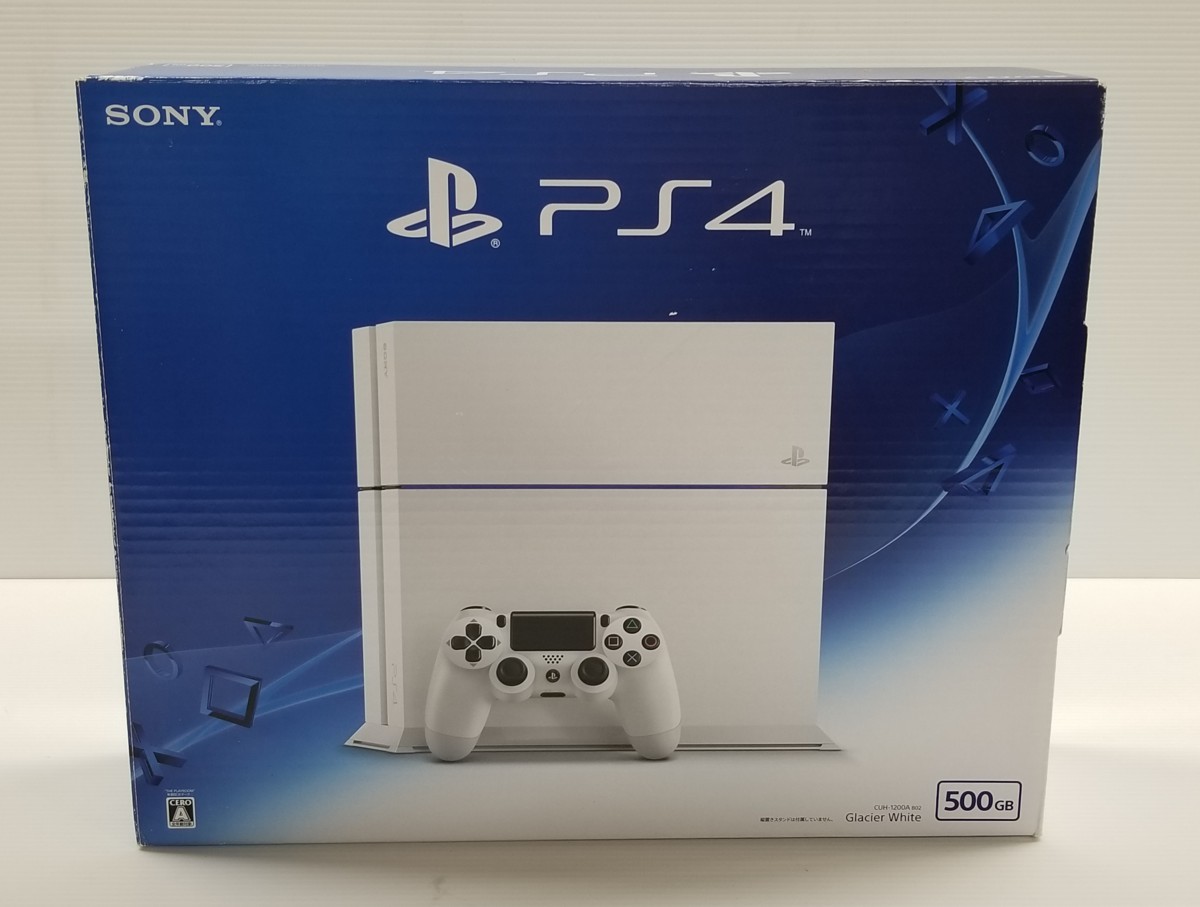品】 SONY PlayStation4 PS4 本体 グレイシャー・ホワイト 500GB CUH