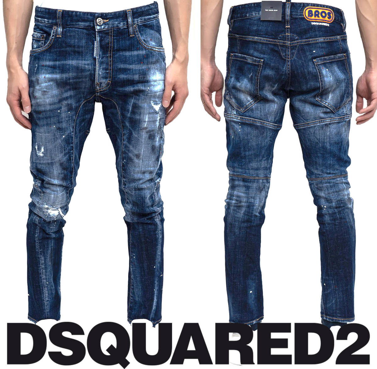 21SS新品99,000円TIDY BIKER【DSQUARED2】BROS!ディースクエアード