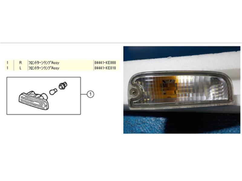 スバル 純正 プレオ 《 RA2 》 右ターンシグナルランプ 84441KE000 P21400-22001413_画像1