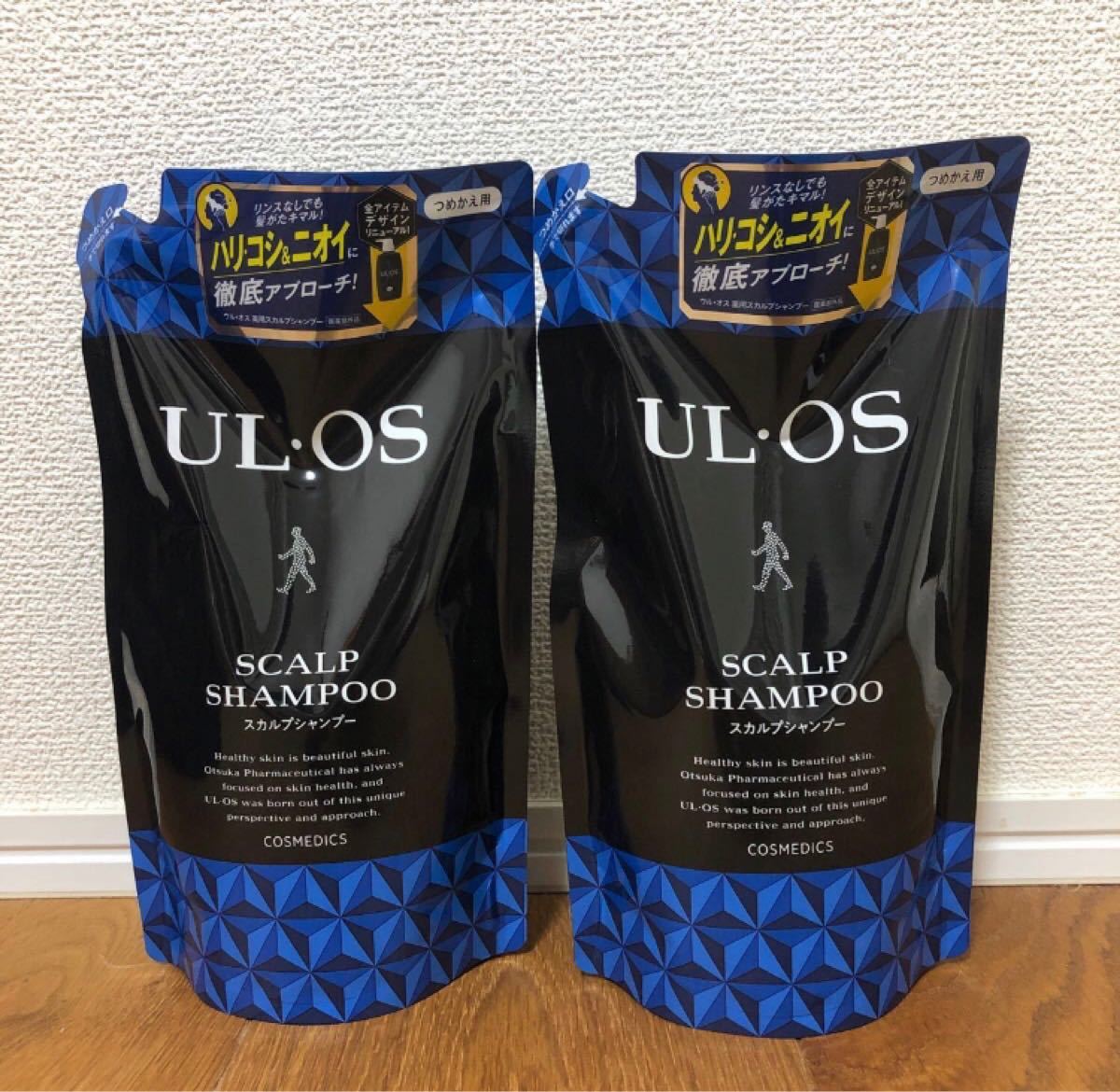ウルオス　スカルプシャンプー 　UL・OS 薬用　詰め替え2袋