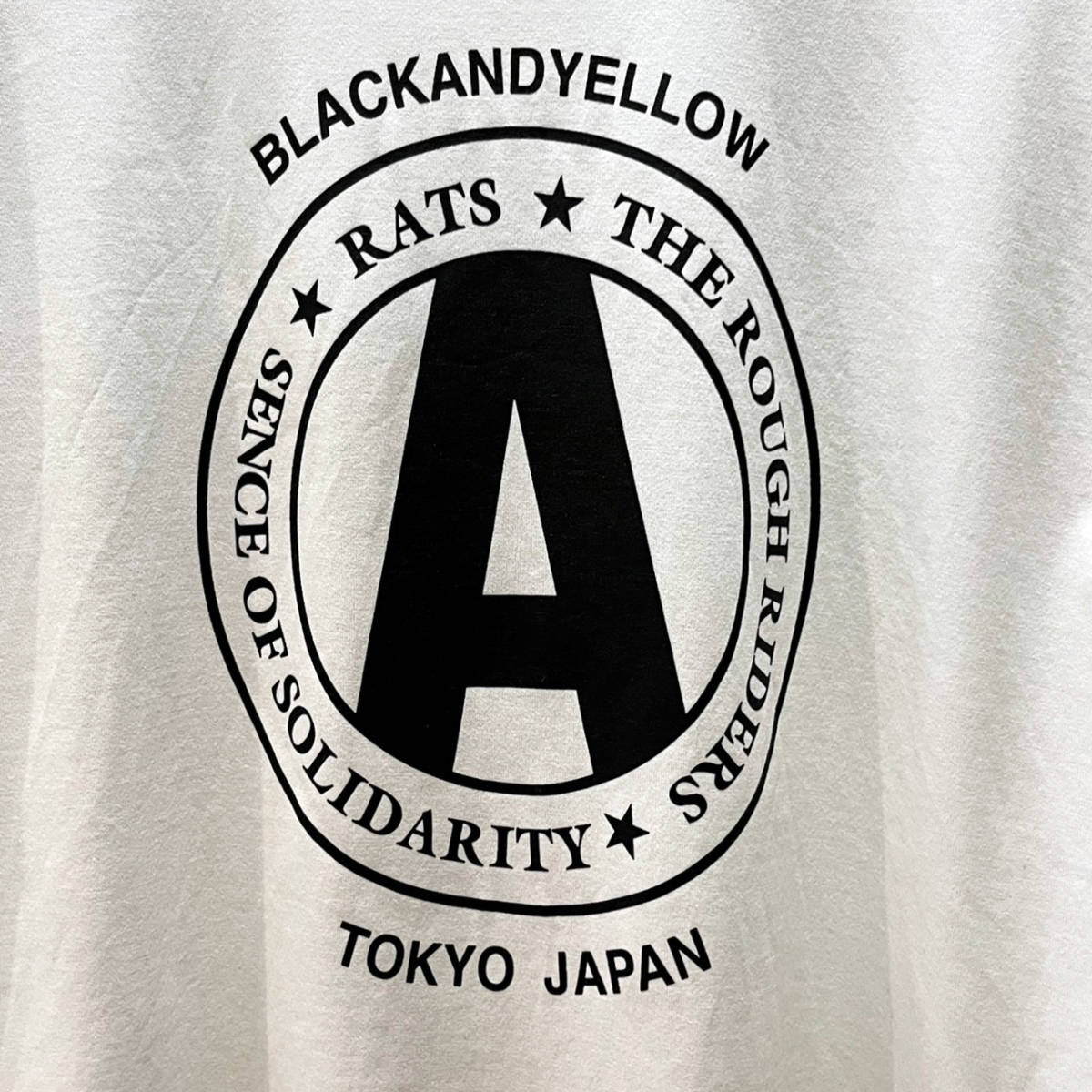 人気沸騰】 L 半袖 Tシャツ ラッツ RATS 美品 ホワイト RT-0402 21 L