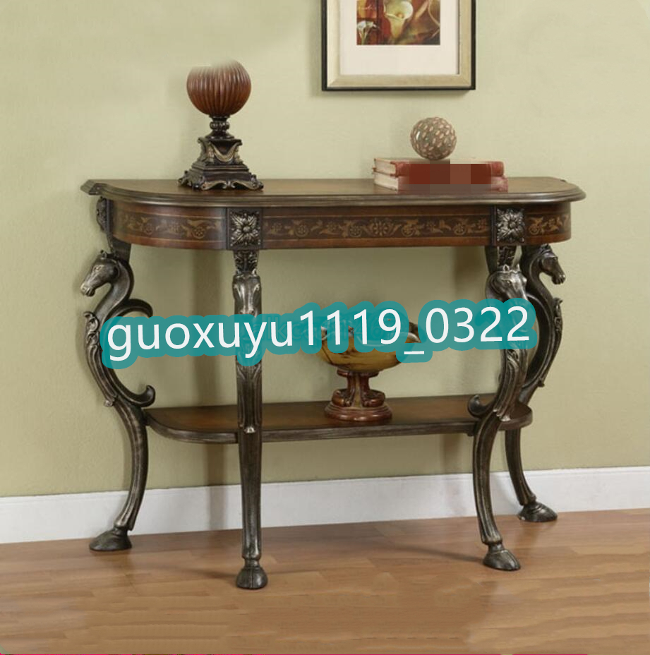 特売！品質保証☆最高級 木制 アンティーク調デザイン 台 テーブル