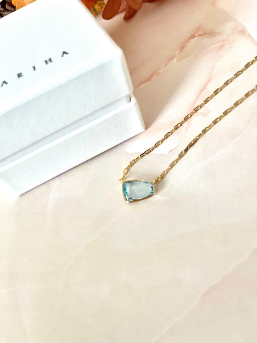 新品 未使用 MARIHA Organic Gems ネックレス M ブルートパーズ K18