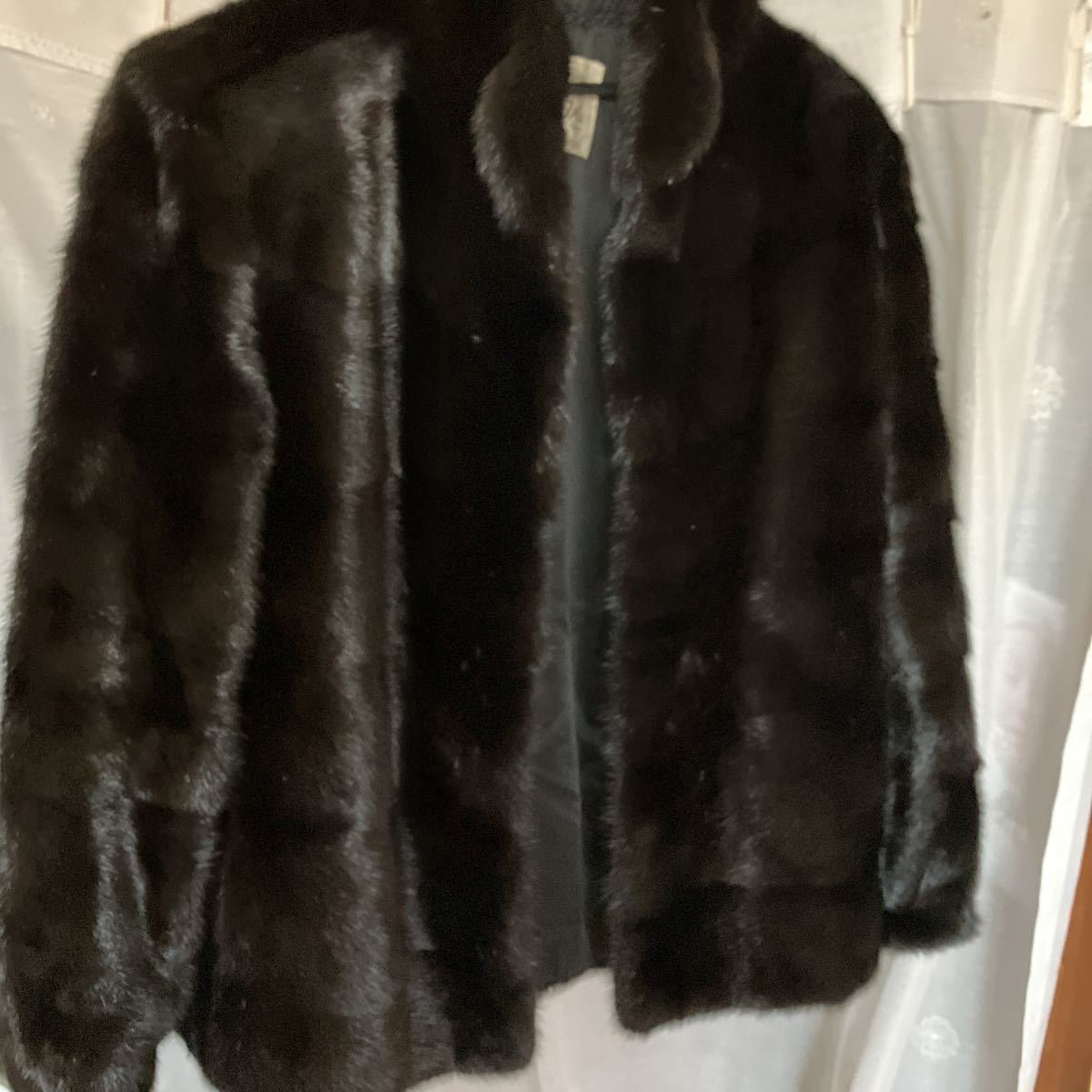 美品▽SAGA MINK サガシェアードミンク 本毛皮超ロングコート ダーク ...
