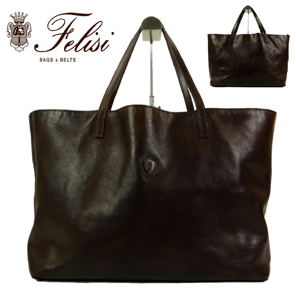 B1695】【オールレザー】Felisi フェリージ トートバッグ レザーバッグ