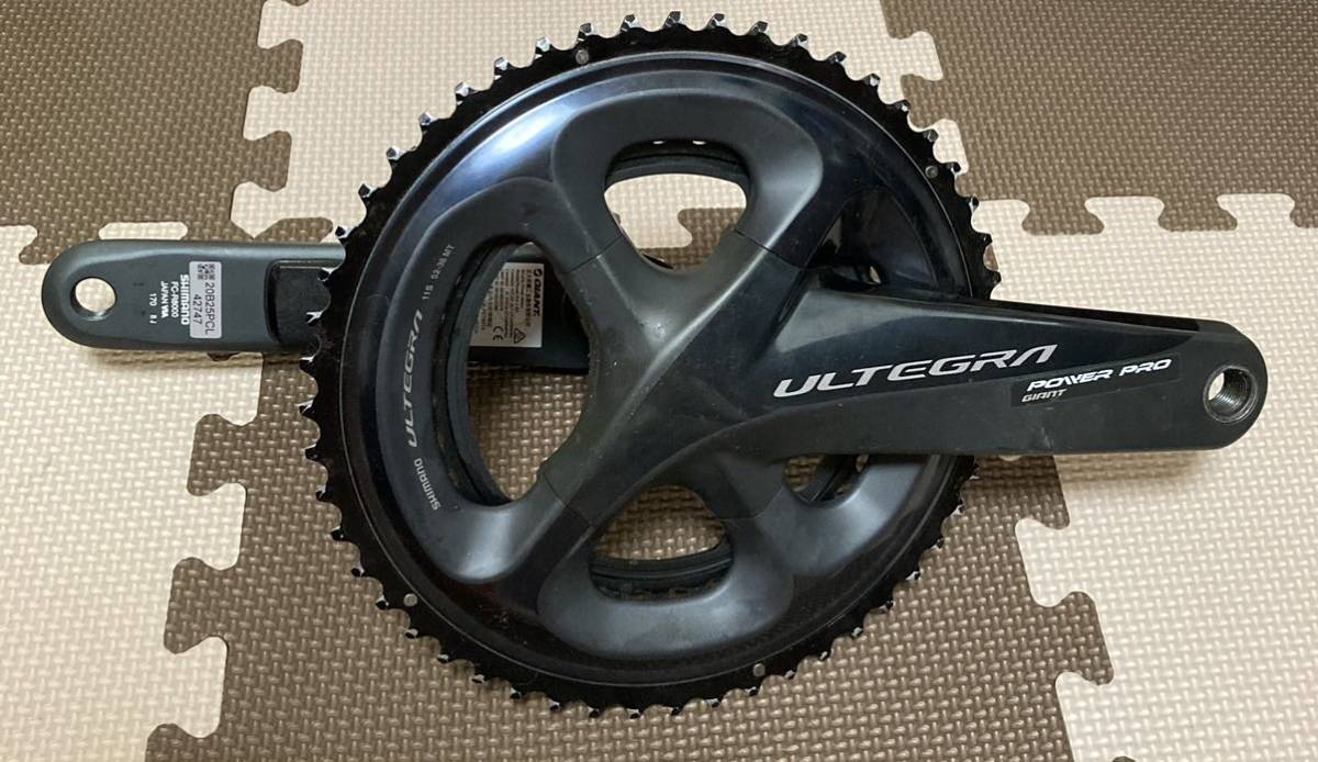 giant power pro アルテグラ クランク パワーメーター r8000 170mm 52