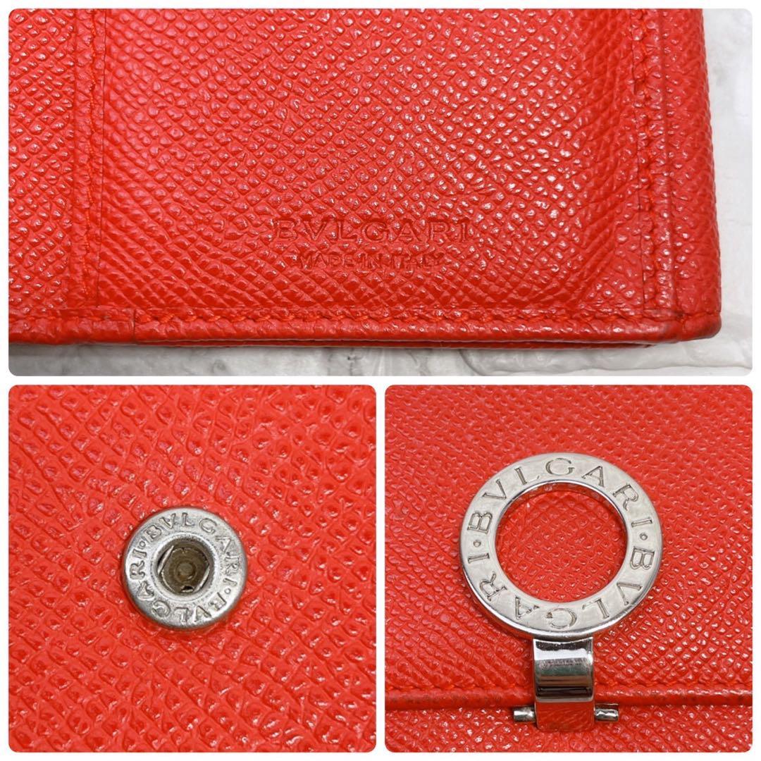 完備品 良品】BVLGARI ブルガリ 長財布 レッド サフィアーノ レザー