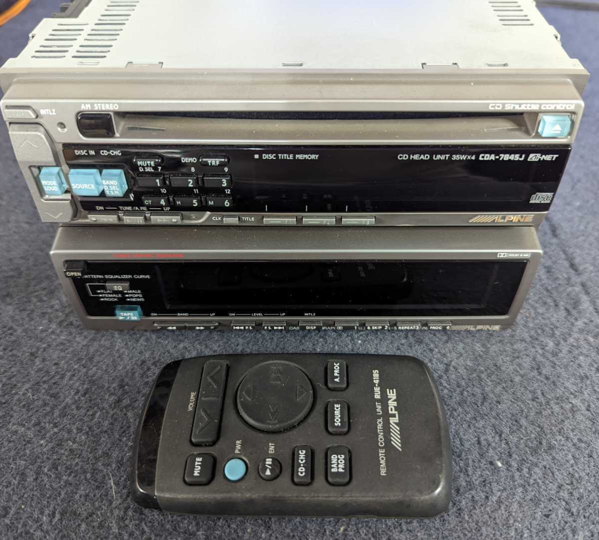 アルパイン CDA-7845J TDA-5641 CD カセット テープ アルパイン CDA-7845J TDA-5641 CD カセット テープ