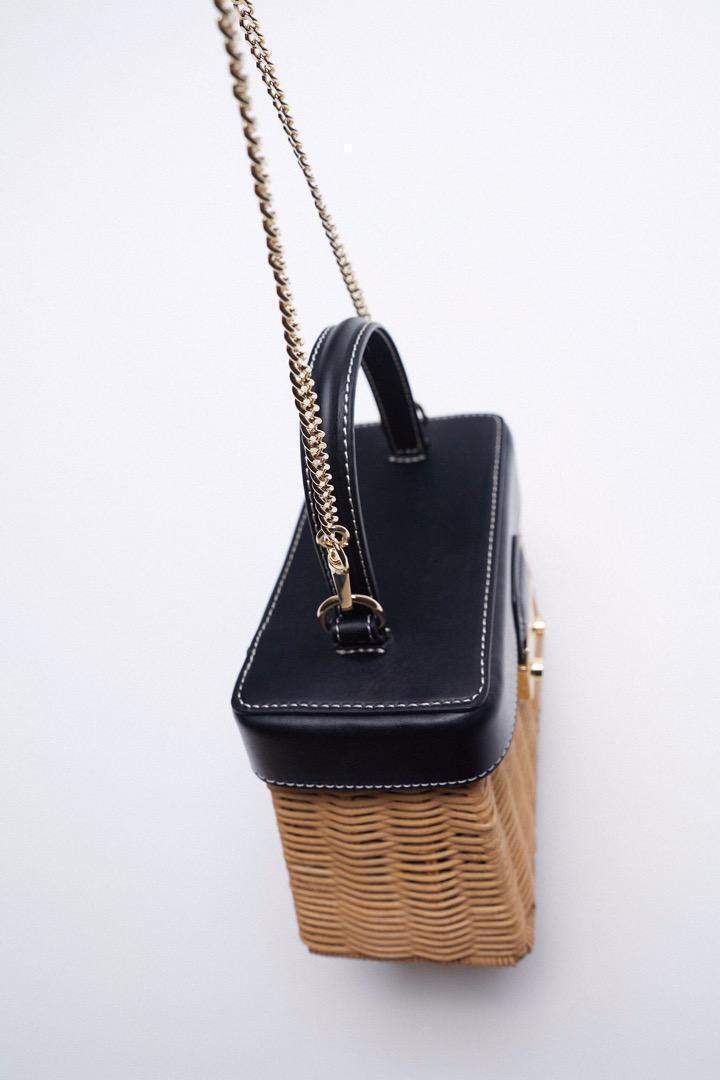 お得】 即日発送 ZARA カゴバッグ 2wayショルダー ミノディエール