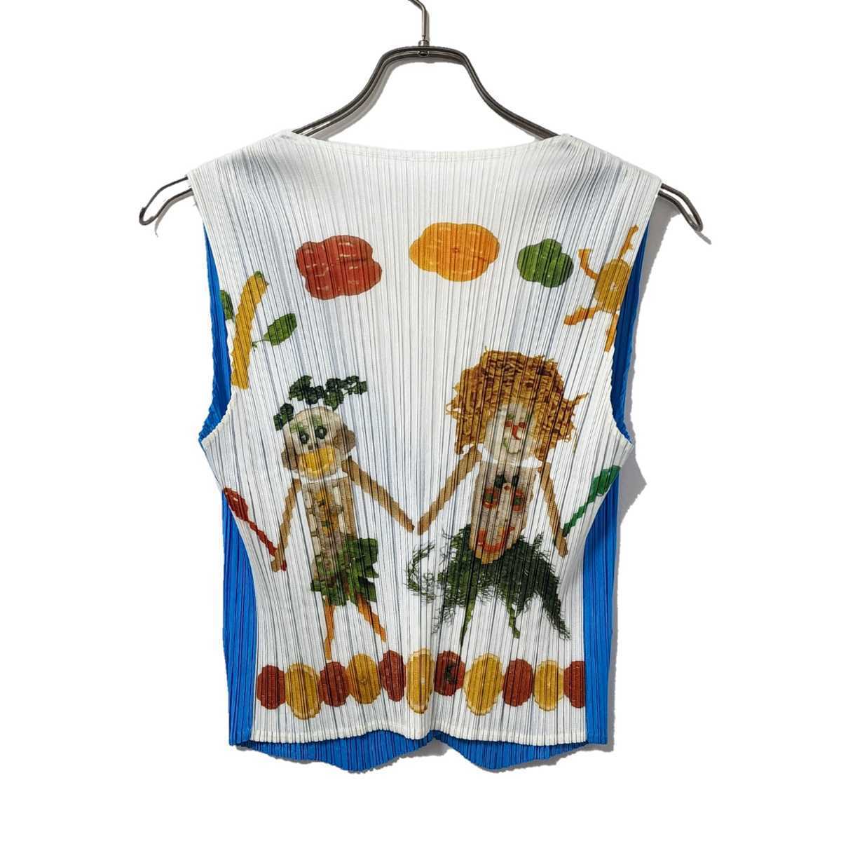 2004 プリーツプリーズ PLEATS PLEASE Vegetable Character Vest Top