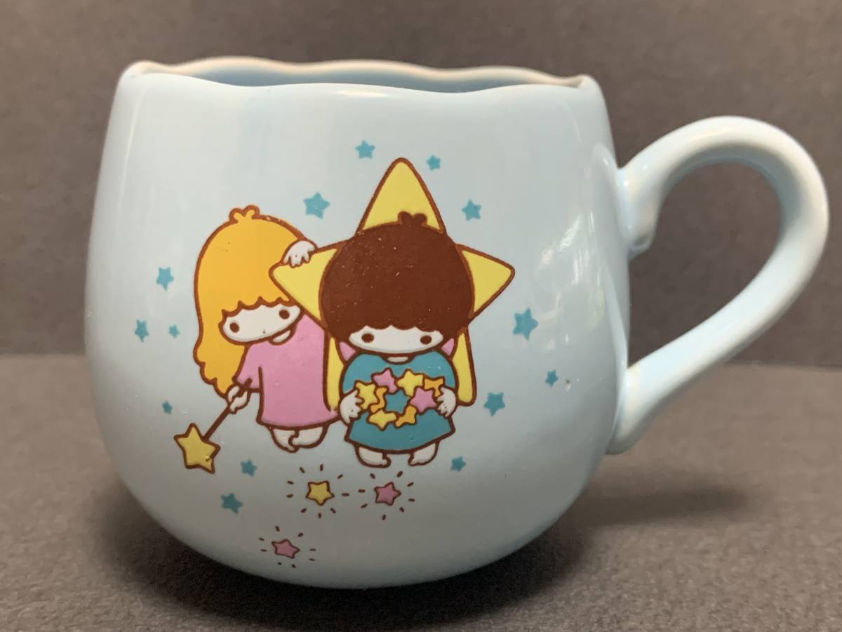  that time thing old old Sanrio 1976ki Kirara te- cup ceramics glass Little Twin Stars kiki.lala fancy goods Showa Retro 