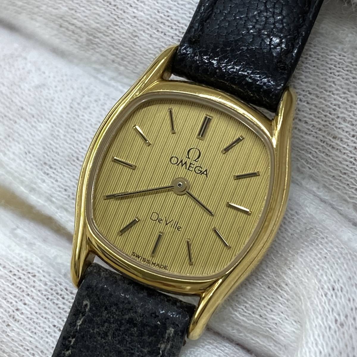 稼働品】OMEGA Deville デビル Quartz 25mm 腕時計 レディース ccorca.org