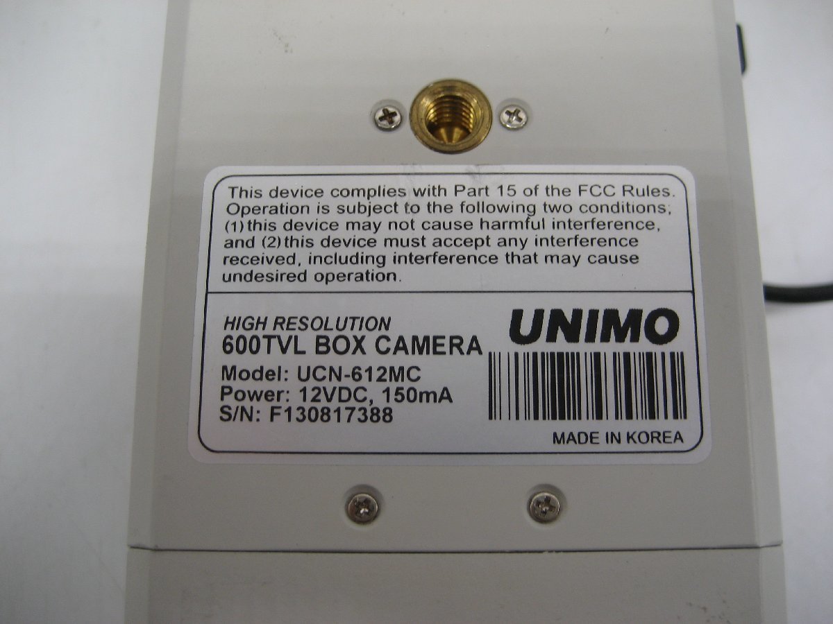  junk *UNIMO*UCN-612MC* color box camera K1244