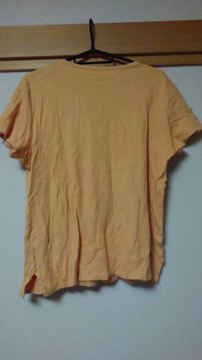 feelNatural 半袖Tシャツ　オレンジ Mサイズ　レディース　複数落札同梱可_画像3