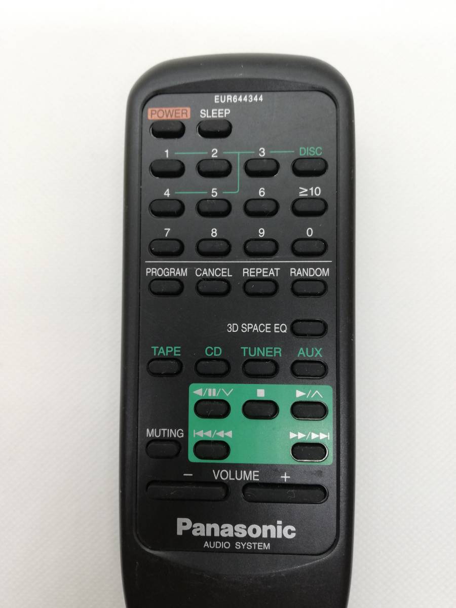 〈666）Panasonic EUR644344(SC-AK20用)リモコン_画像2