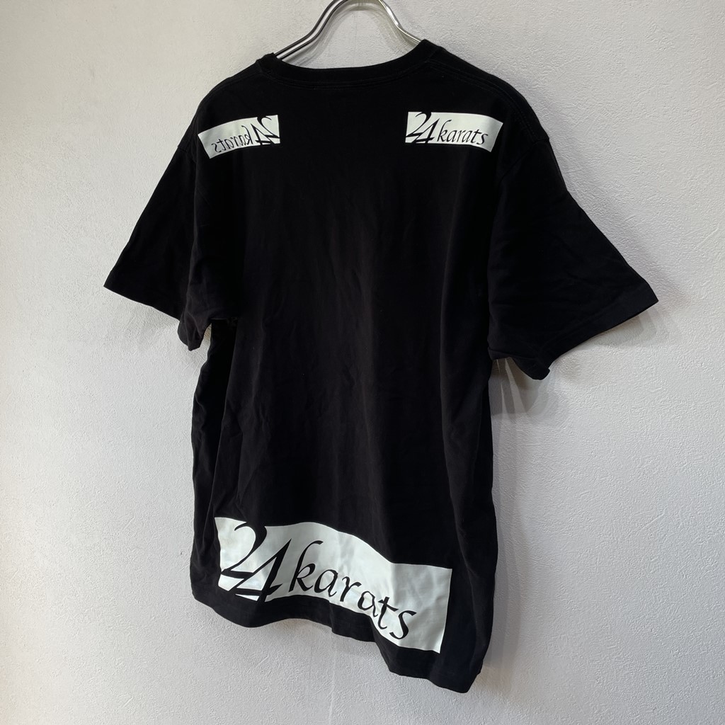 【人気】24　Karats 　　Tシャツ　黒／ブラック　ビッグロゴ　白/ホワイト　EXILE　メンズM　 　K2116_画像6