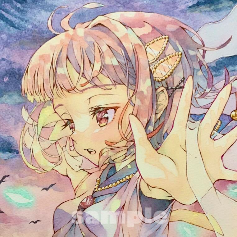 Yahoo!オークション - 手描きイラストオリジナル 透明水彩 Yahoo!オークション - 手描きイラストオリジナル 透明水彩