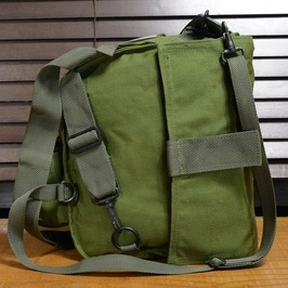  America army discharge goods gas mask bag M40/42 gas mask for nylon made OD [ dead stock ] army payment lowering 