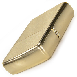 ZIPPO ソリッドブラス 204 ブラッシュ SOLID BRASS Brushed Brass ジッポー オイルライターの画像5