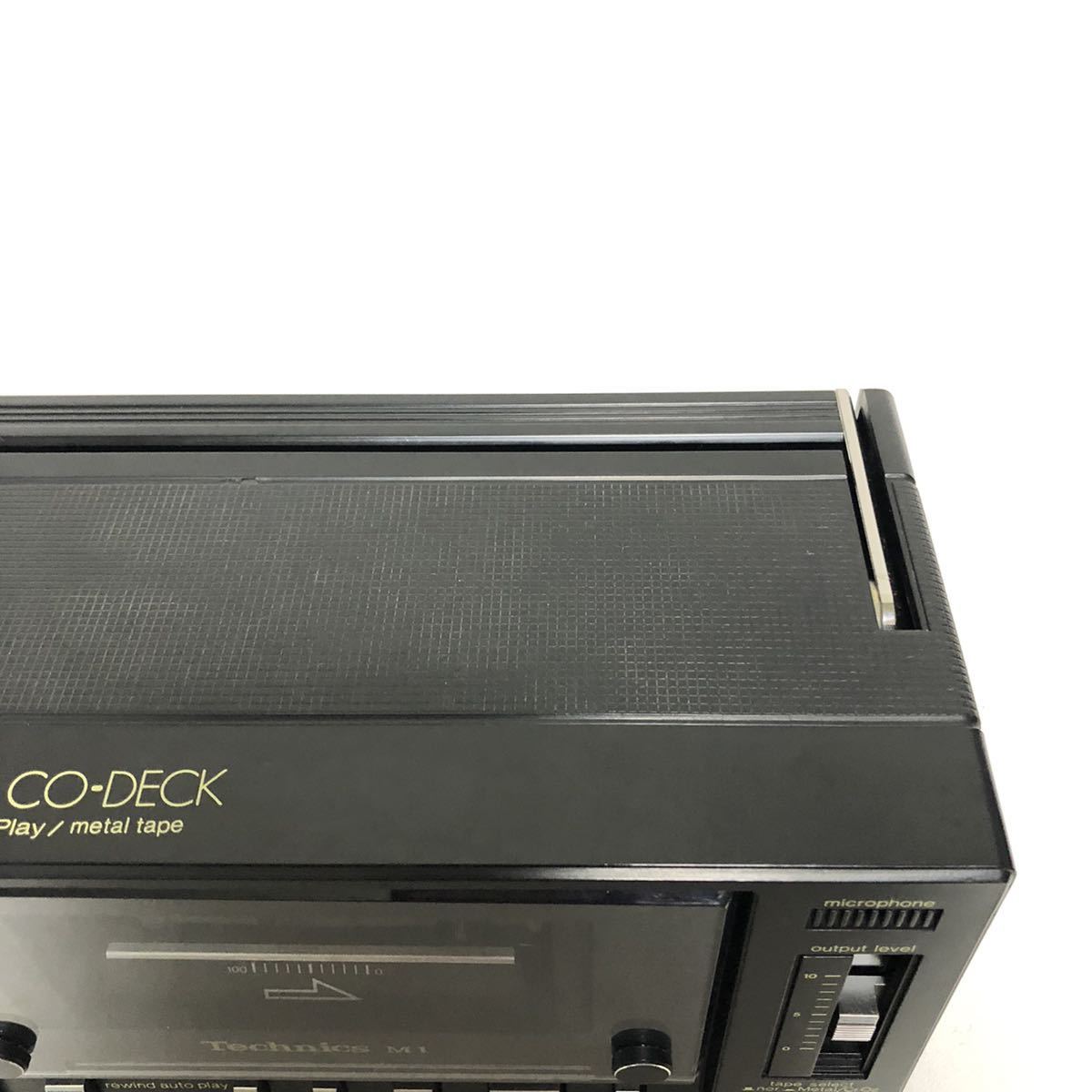美品 希少 基本動作確認】Technics テクニクス カセットデッキ 美品 希少 基本動作確認】Technics テクニクス カセットデッキ