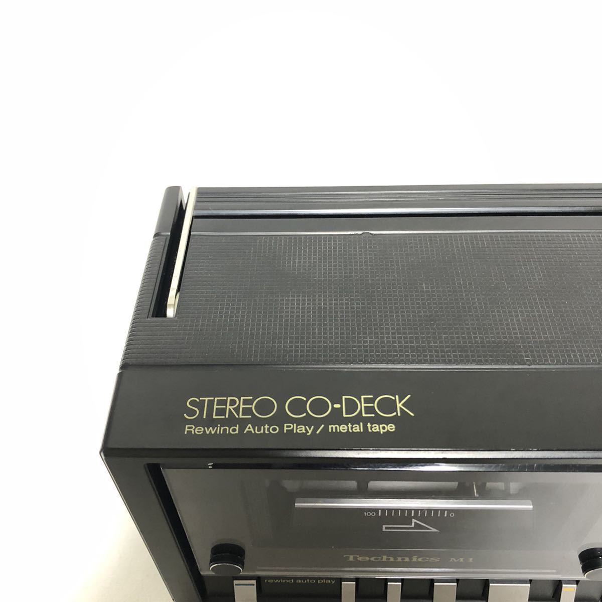 美品 希少 基本動作確認】Technics テクニクス カセットデッキ 美品 希少 基本動作確認】Technics テクニクス カセットデッキ