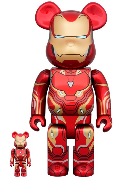 BE@RBRICK「IRON MAN MARK 50 100％ & 400％」アイアンマン MEDICOM TOY EXHIBITION '22 ベアブリック メディコムトイ