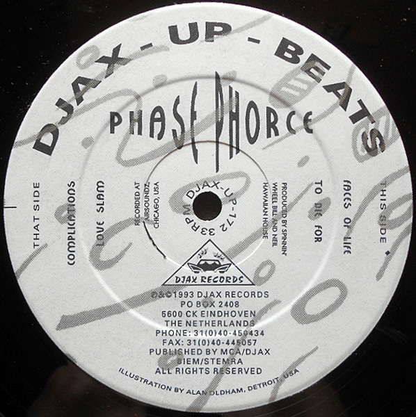 【12''】PHASE PHORCE【蘭Djax/1993年/Acid House】_画像2