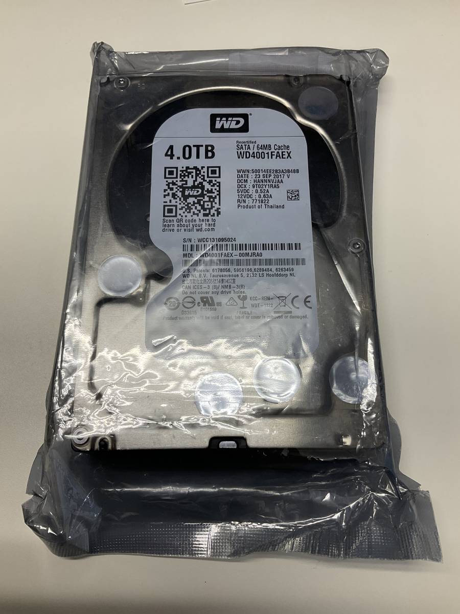 国産】 【RMA交換品・未開封】Western Digital BLACK 4TB 7200rpm HDD